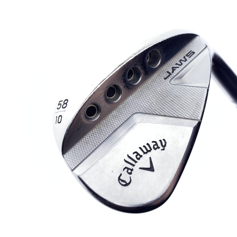 Used Callaway Jaws Full Toe Chrome Lob Wedge / 58.0 Degrees / Wedge Flex