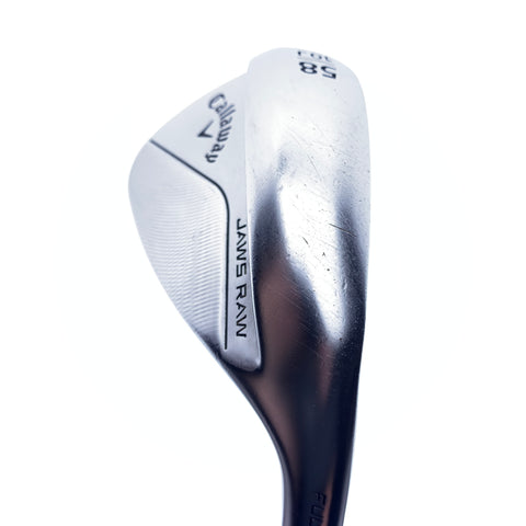 Used Callaway Jaws Full Toe Chrome Lob Wedge / 58.0 Degrees / Wedge Flex
