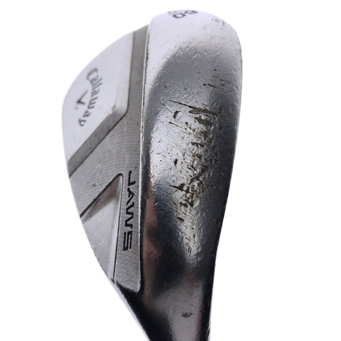 Used Callaway Jaws Full Toe Chrome Lob Wedge / 60.0 Degrees / Stiff Flex