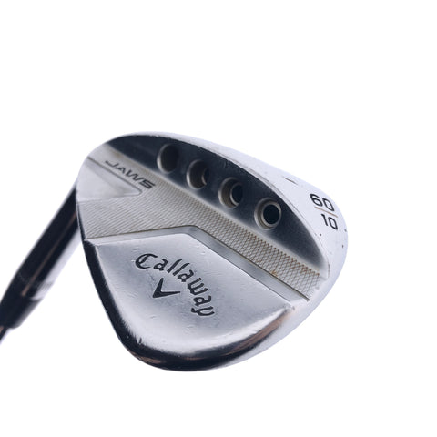 Used Callaway Jaws Full Toe Chrome Lob Wedge / 60.0 Degrees / Wedge Flex / Left