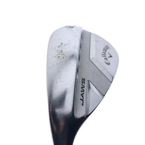 Used Callaway Jaws Full Toe Chrome Lob Wedge / 60.0 Degrees / Wedge Flex / Left