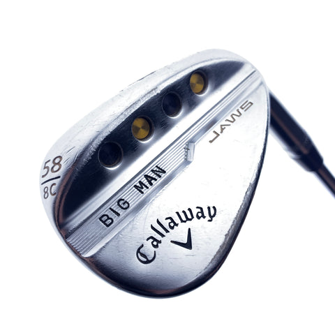 Used Callaway Jaws MD5 Platinum Chrome Lob Wedge / 58.0 Degrees / Stiff Flex
