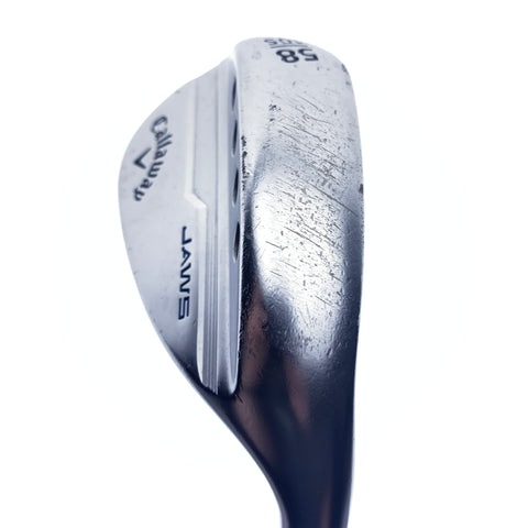Used Callaway Jaws MD5 Platinum Chrome Lob Wedge / 58.0 Degrees / Stiff Flex