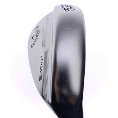 Used Callaway Jaws MD5 Platinum Chrome Lob Wedge / 58.0 Degrees / Stiff Flex