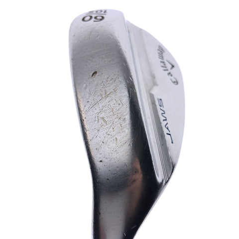 Used Callaway Jaws MD5 Platinum Chrome Lob Wedge / 60 Degrees / Stiff Flex / L-H