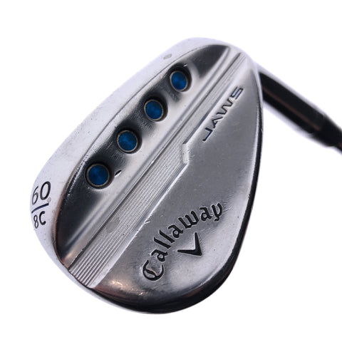 Used Callaway Jaws MD5 Platinum Chrome Lob Wedge / 60.0 Degrees / Stiff Flex