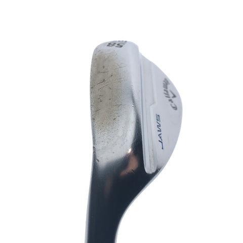 Used Callaway Jaws MD5 Platinum Lob Wedge / 58.0 Degrees / Stiff / Left-Handed