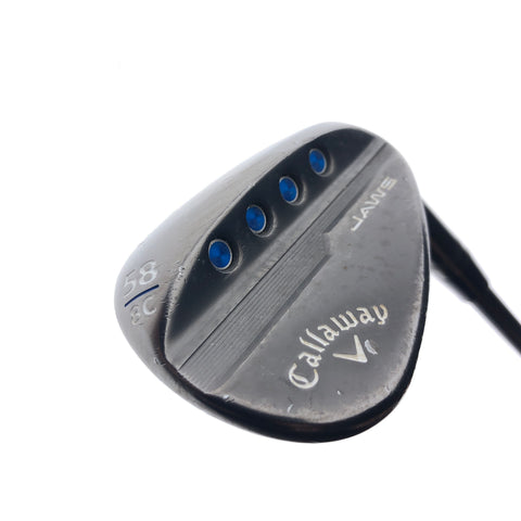 Used Callaway Jaws MD5 Tour Grey Lob Wedge / 58.0 Degrees / Stiff Flex