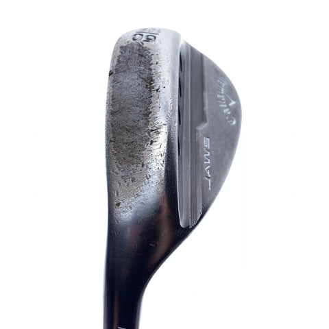 Used Callaway Jaws MD5 Tour Grey Lob Wedge / 60.0 Degrees / Stiff Flex / Left-H