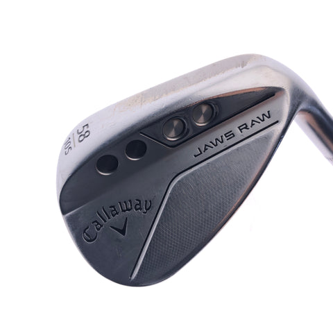 Used Callaway Jaws Raw 2022 Lob Wedge / 58.0 Degrees / Stiff Flex