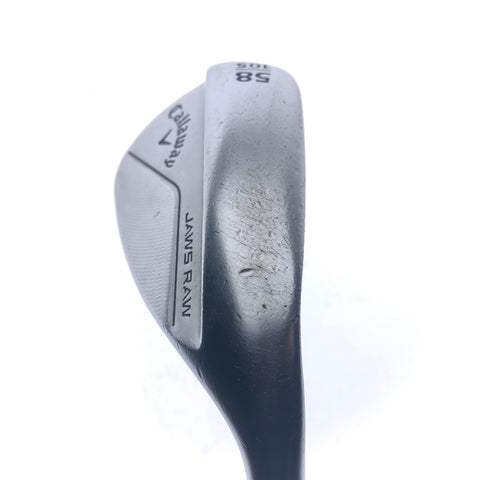 Used Callaway Jaws Raw 2022 Lob Wedge / 58.0 Degrees / Stiff Flex