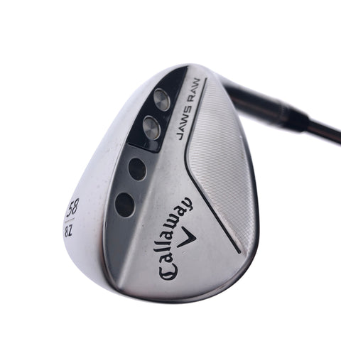 Used Callaway Jaws Raw 2022 Lob Wedge / 58.0 Degrees / Wedge Flex