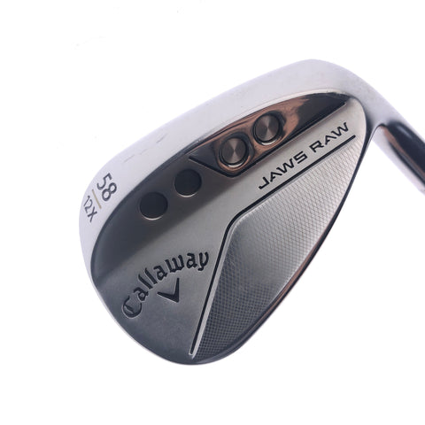 Used Callaway Jaws Raw 2022 Lob Wedge / 58.0 Degrees / Wedge Flex