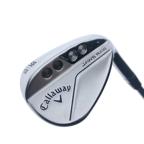 Used Callaway Jaws Raw 2022 Lob Wedge / 58.0 Degrees / Wedge Flex