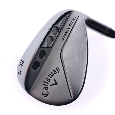 Used Callaway Jaws Raw 2022 Lob Wedge / 58.0 Degrees / Wedge Flex