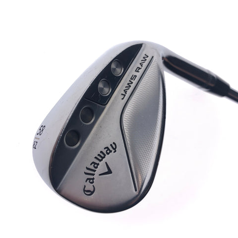 Used Callaway Jaws Raw 2022 Lob Wedge / 58.0 Degrees / Wedge Flex