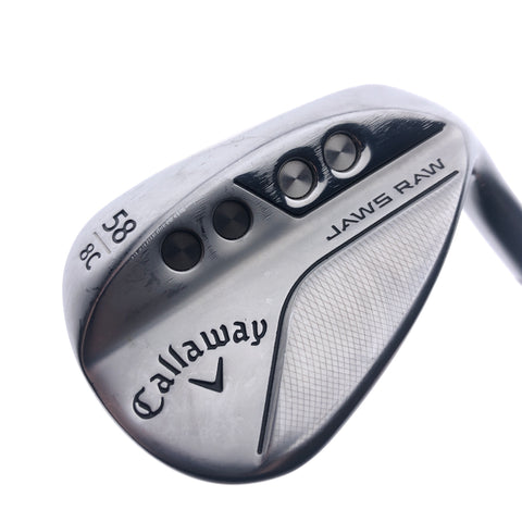 Used Callaway Jaws Raw 2022 Lob Wedge / 58.0 Degrees / Wedge Flex