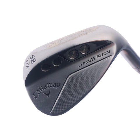 Used Callaway Jaws Raw 2022 Lob Wedge / 58.0 Degrees / Wedge Flex