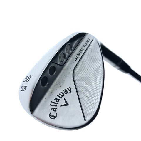 Used Callaway Jaws Raw 2022 Lob Wedge / 58.0 Degrees / Wedge Flex