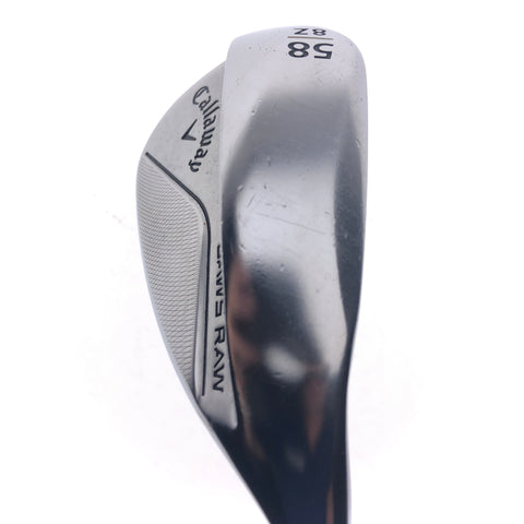 Used Callaway Jaws Raw 2022 Lob Wedge / 58.0 Degrees / Wedge Flex