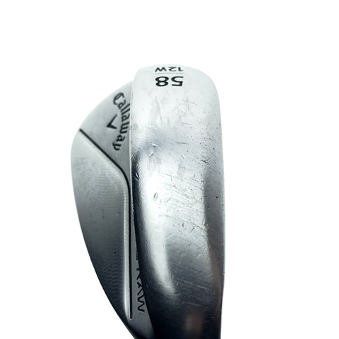 Used Callaway Jaws Raw 2022 Lob Wedge / 58.0 Degrees / Wedge Flex