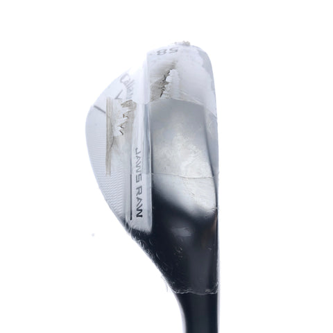 Used Callaway Jaws Raw 2022 Lob Wedge / 58.0 Degrees / Wedge Flex