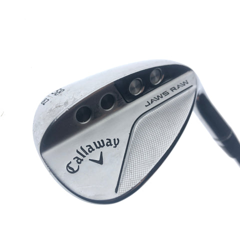 Used Callaway Jaws Raw 2022 Lob Wedge / 58.0 Degrees / X-Stiff Flex