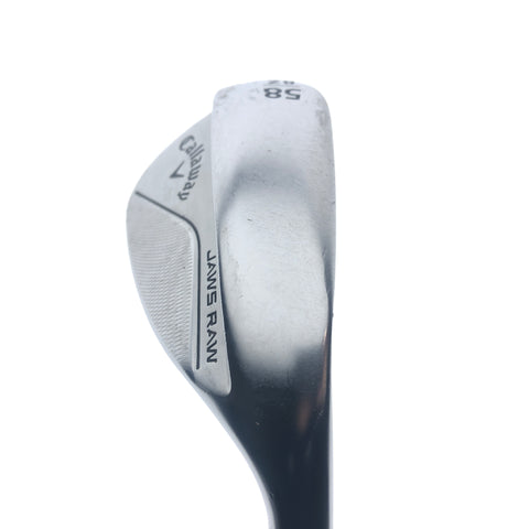Used Callaway Jaws Raw 2022 Lob Wedge / 58.0 Degrees / X-Stiff Flex
