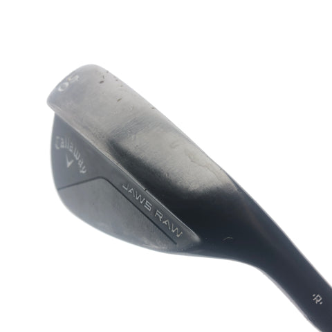 Used Callaway Jaws Raw Black 2020 Gap Wedge / 50.0 Degrees / Wedge Flex