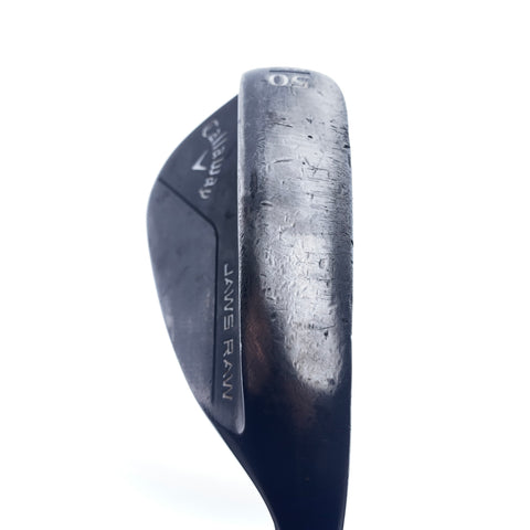 Used Callaway Jaws Raw Black 2020 Gap Wedge / 50.0 Degrees / Wedge Flex