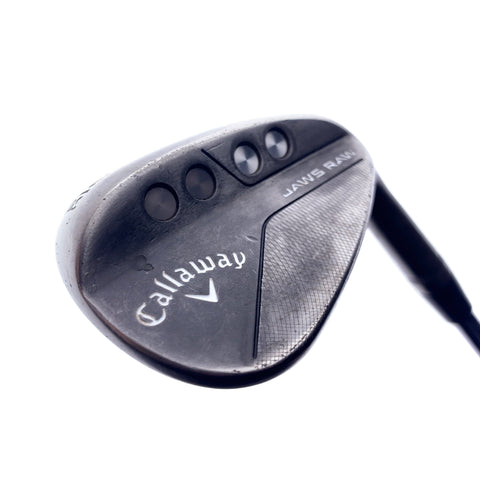 Used Callaway Jaws Raw Black 2020 Gap Wedge / 52.0 Degrees / Stiff Flex