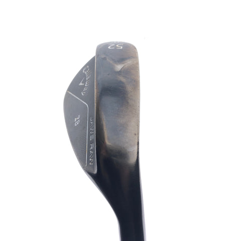 Used Callaway Jaws Raw Black 2020 Gap Wedge / 52.0 Degrees / Wedge Flex