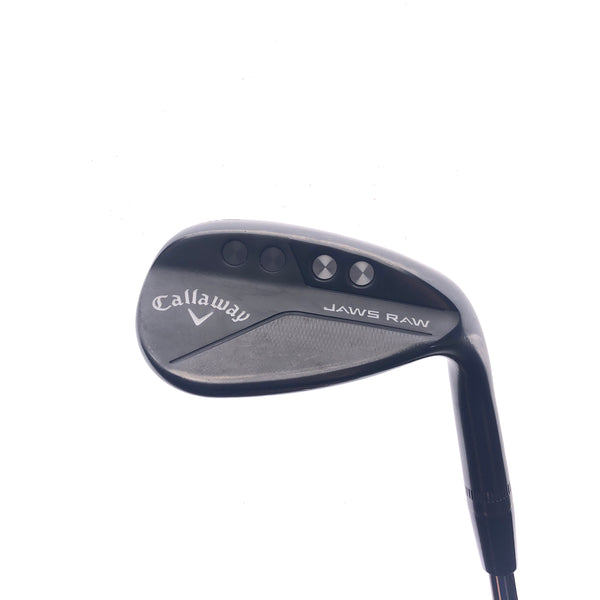 Used Callaway Jaws Raw Black 2020 Lob Wedge / 58.0 Degrees / Stiff Flex