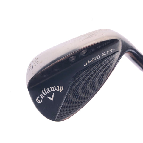 Used Callaway Jaws Raw Black 2020 Lob Wedge / 58.0 Degrees / Wedge Flex