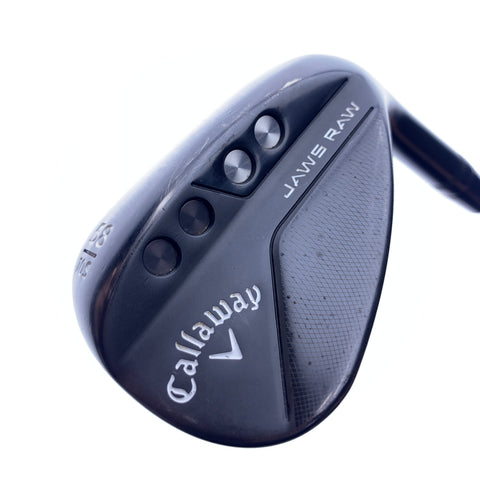 Used Callaway Jaws Raw Black 2020 Lob Wedge / 58.0 Degrees / Wedge Flex