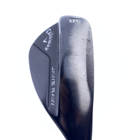 Used Callaway Jaws Raw Black 2020 Lob Wedge / 58.0 Degrees / Wedge Flex