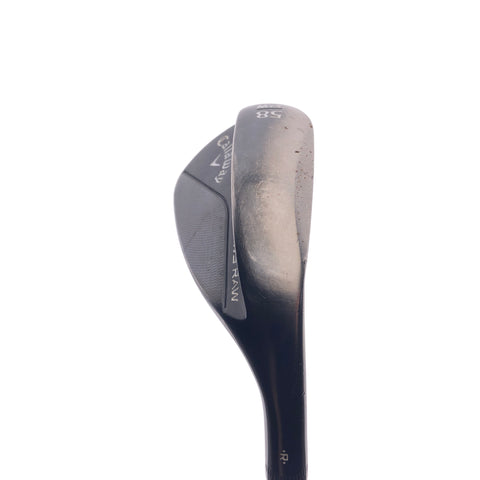 Used Callaway Jaws Raw Black 2020 Lob Wedge / 58.0 Degrees / Wedge Flex