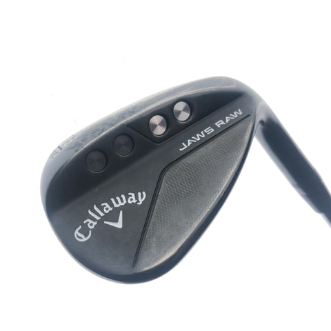 Used Callaway Jaws Raw Black 2020 Lob Wedge / 58.0 Degrees / X-Stiff Flex