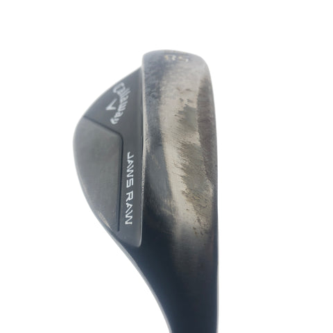 Used Callaway Jaws Raw Black 2020 Lob Wedge / 58.0 Degrees / X-Stiff Flex