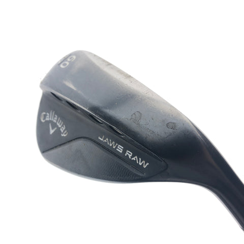 Used Callaway Jaws Raw Black 2020 Lob Wedge / 60.0 Degrees / Stiff Flex