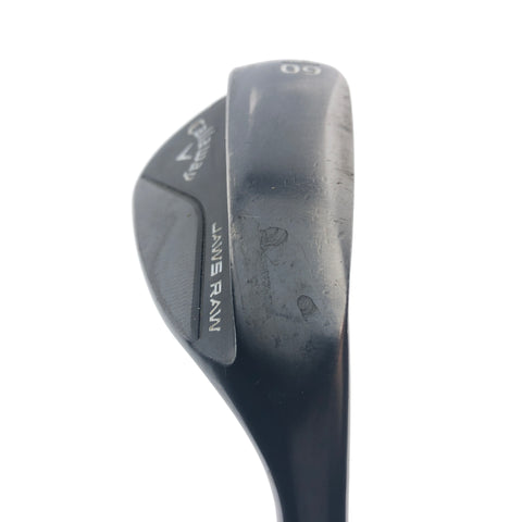 Used Callaway Jaws Raw Black 2020 Lob Wedge / 60.0 Degrees / Stiff Flex