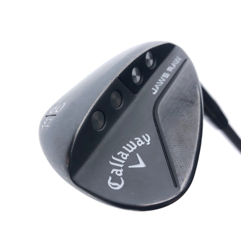 Used Callaway Jaws Raw Black 2020 Lob Wedge / 60.0 Degrees / Wedge Flex