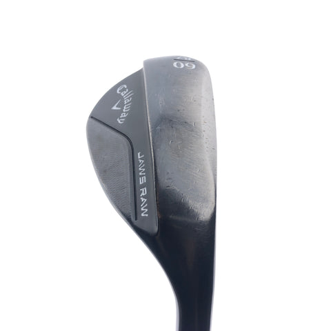 Used Callaway Jaws Raw Black 2020 Lob Wedge / 60.0 Degrees / Wedge Flex