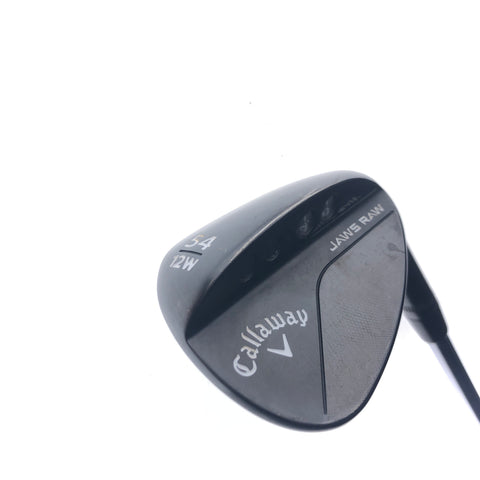 Used Callaway Jaws Raw Black 2020 Sand Wedge / 54.0 Degrees / Wedge Flex