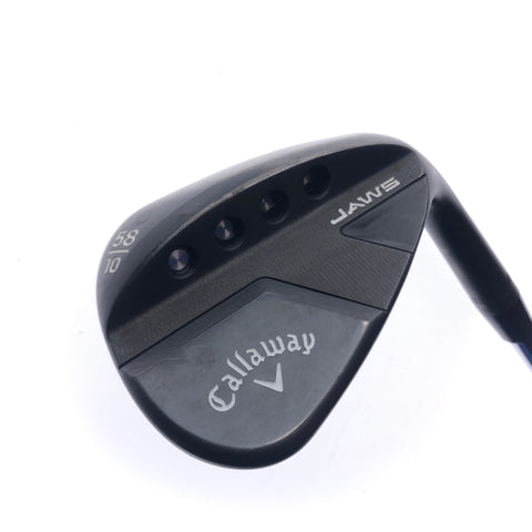 Used Callaway Jaws Raw Black Plasma Lob Wedge / 58.0 Degrees / Wedge Flex