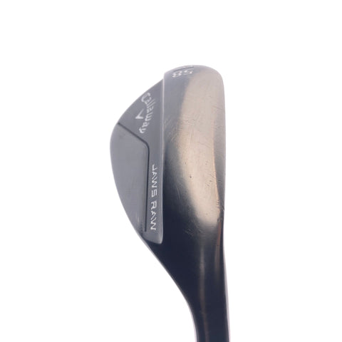 Used Callaway Jaws Raw Black Plasma Lob Wedge / 58.0 Degrees / Wedge Flex