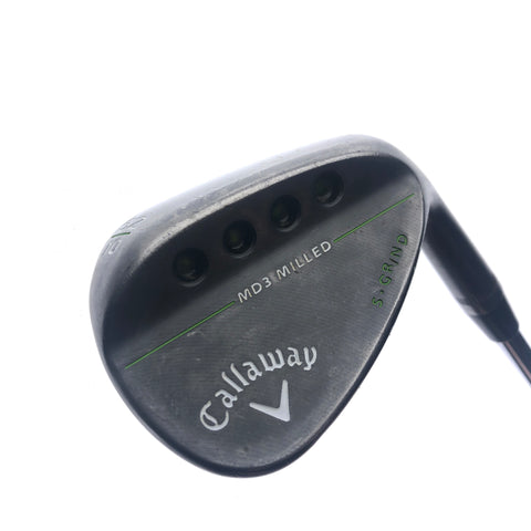 Used Callaway MD3 Milled Black Gap Wedge / 52.0 Degrees / Wedge Flex