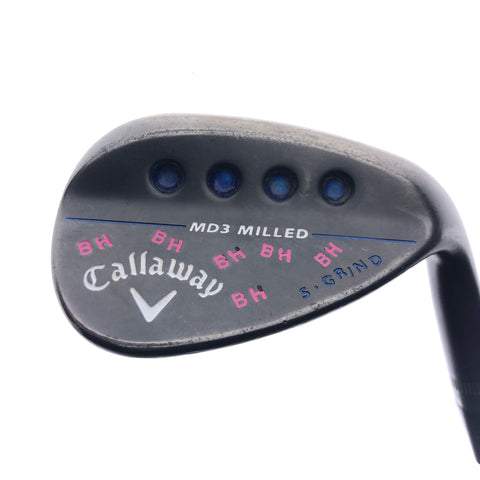 Used Callaway MD3 Milled Black Lob Wedge / 58.0 Degrees / Wedge Flex