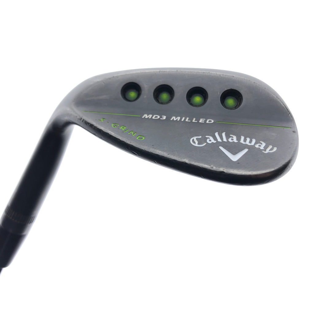 Used Callaway MD3 Milled Black Lob Wedge / 60.0 Degrees / Wedge F / Left-Handed