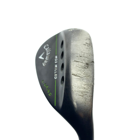 Used Callaway MD3 Milled Black Lob Wedge / 64.0 Degrees / Wedge Flex